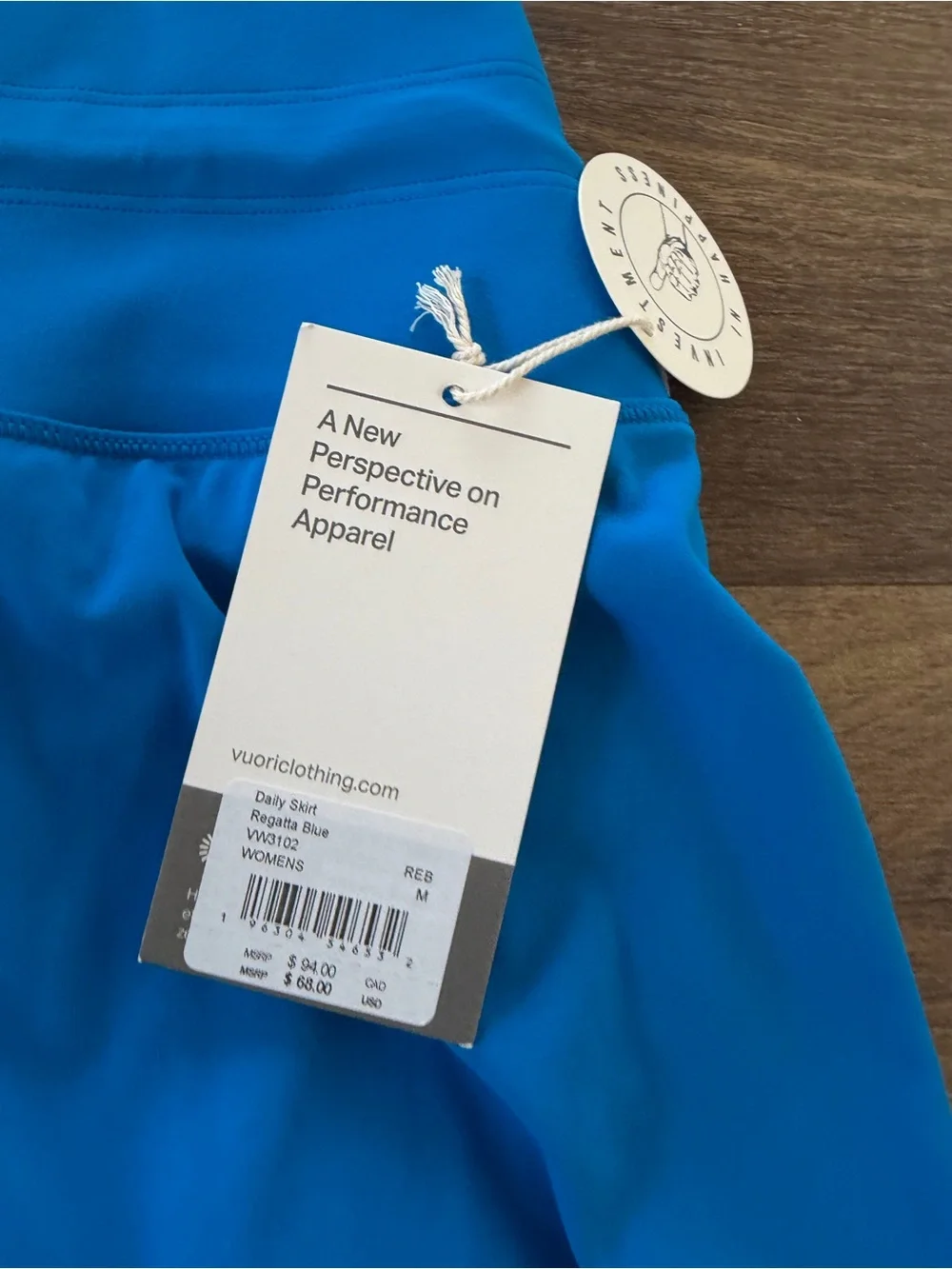 Vuori Daily Layered Tank and Daily Skirt Set Regatta Blue Size M NWT - Picture 8 of 9